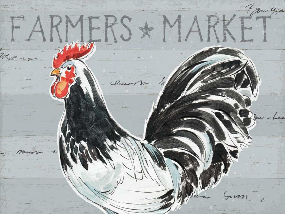 Roosters Call I - No Dots art print by Daphne Brissonnet for $57.95 CAD