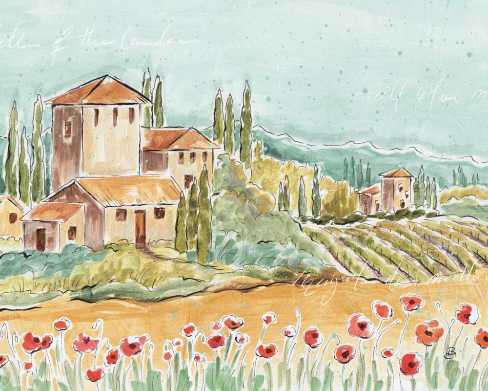 Tuscan Breeze I No Grapes art print by Daphne Brissonnet for $57.95 CAD