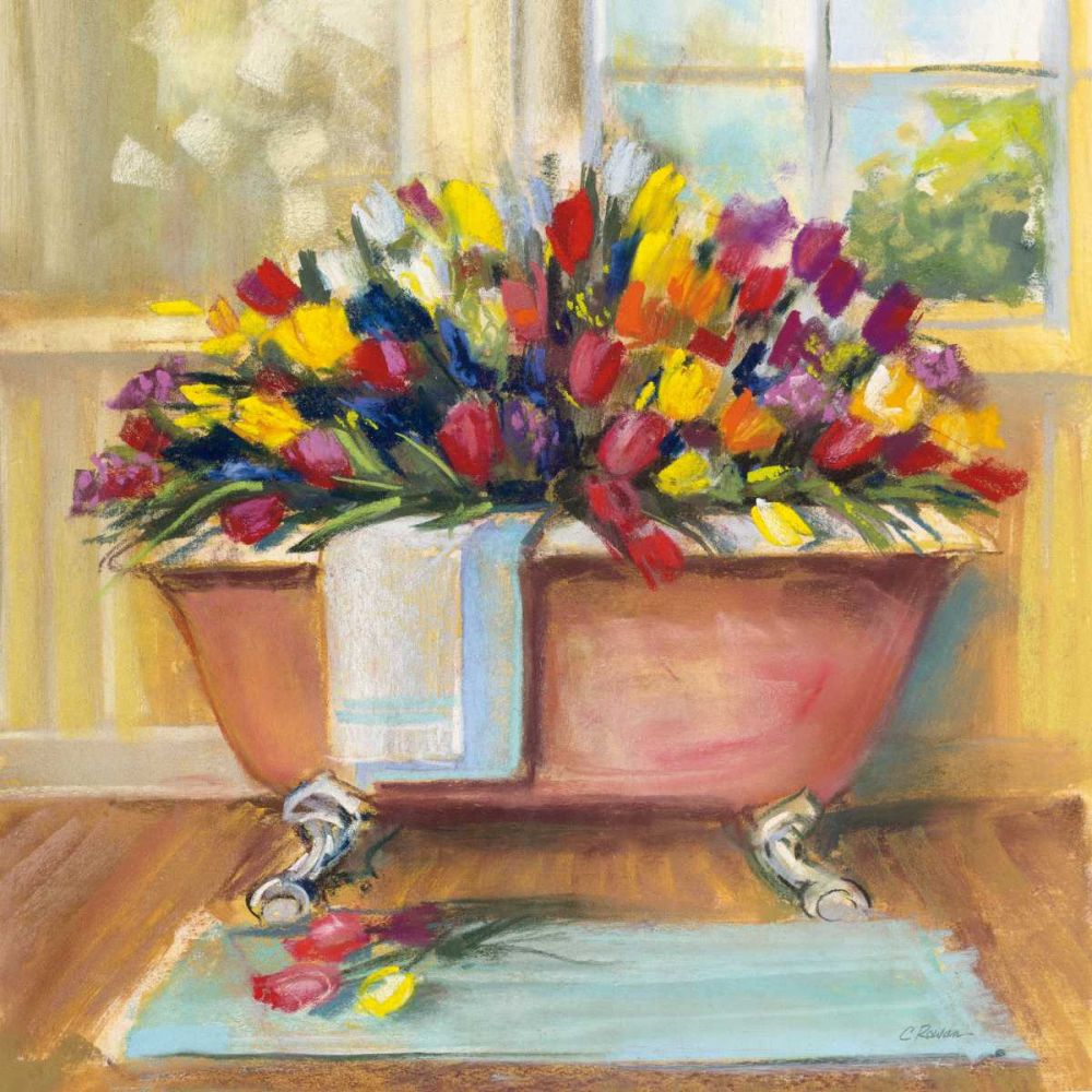 Bathtub Bouquet II art print by Carol Rowan for $57.95 CAD