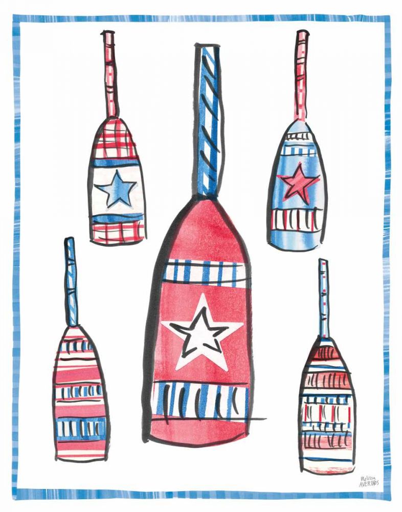 Coastal Americana III art print by Melissa Averinos for $57.95 CAD