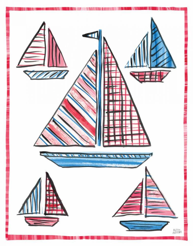 Coastal Americana IV art print by Melissa Averinos for $57.95 CAD