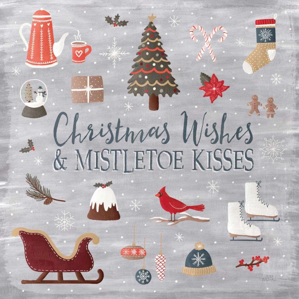 Christmas Cheer I art print by Laura Marshall for $57.95 CAD