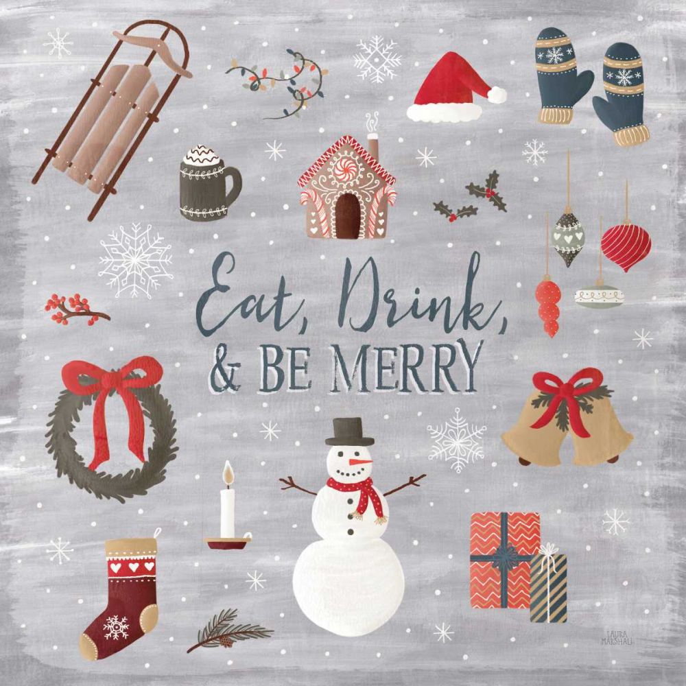 Christmas Cheer II art print by Laura Marshall for $57.95 CAD