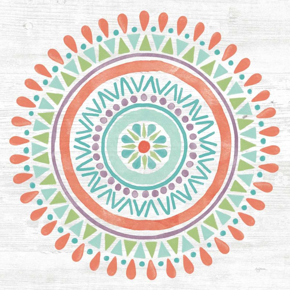 Lovely Llamas Mandala I art print by Mary Urban for $57.95 CAD