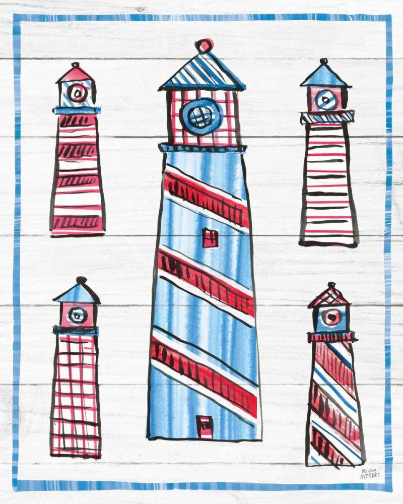 Coastal Americana II Shiplap art print by Melissa Averinos for $57.95 CAD