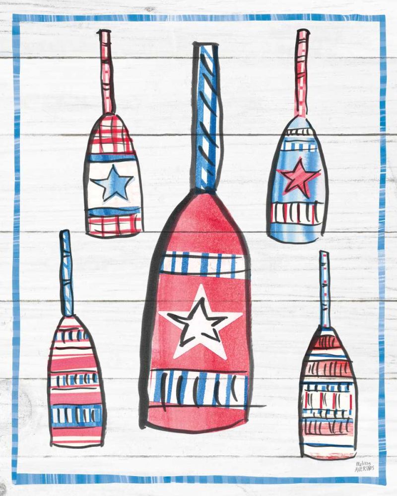 Coastal Americana III Shiplap art print by Melissa Averinos for $57.95 CAD