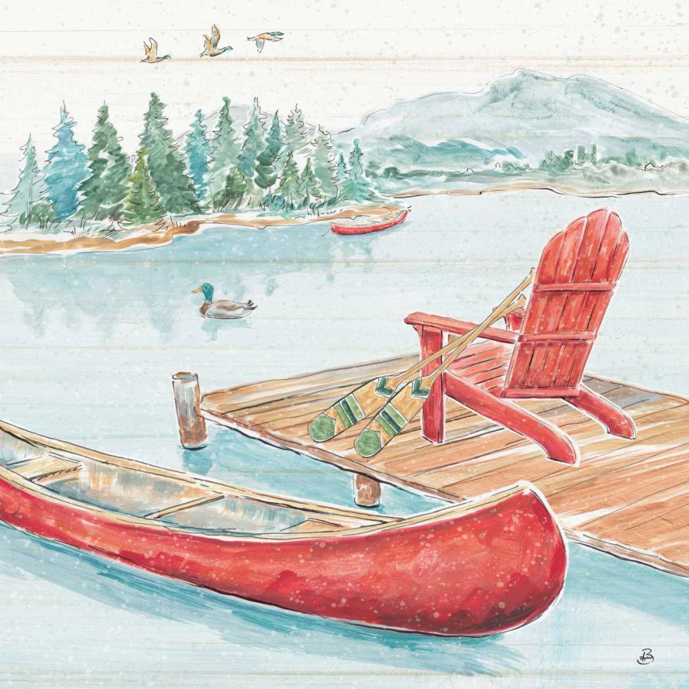 Lake Moments IV art print by Daphne Brissonnet for $57.95 CAD