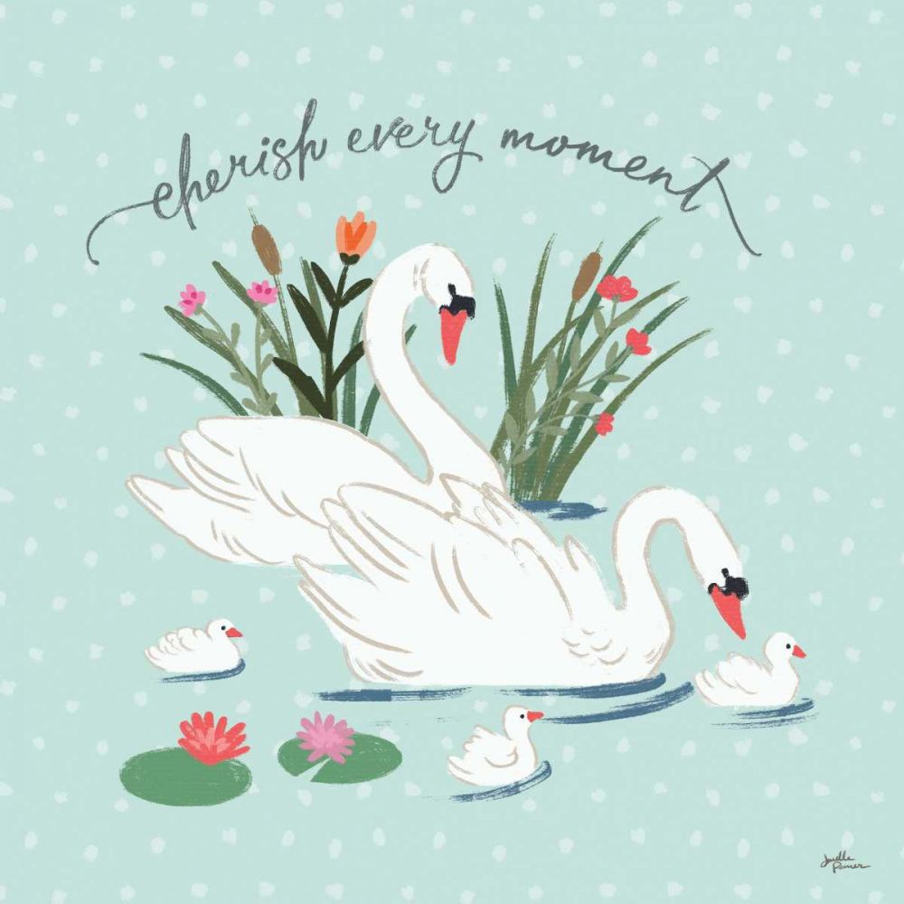 Swan Lake IV Mint art print by Janelle Penner for $57.95 CAD