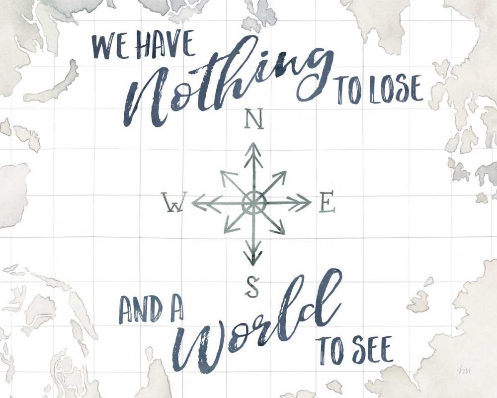Watercolor Wanderlust Adventure IV A World to See art print by Laura Marshall for $57.95 CAD