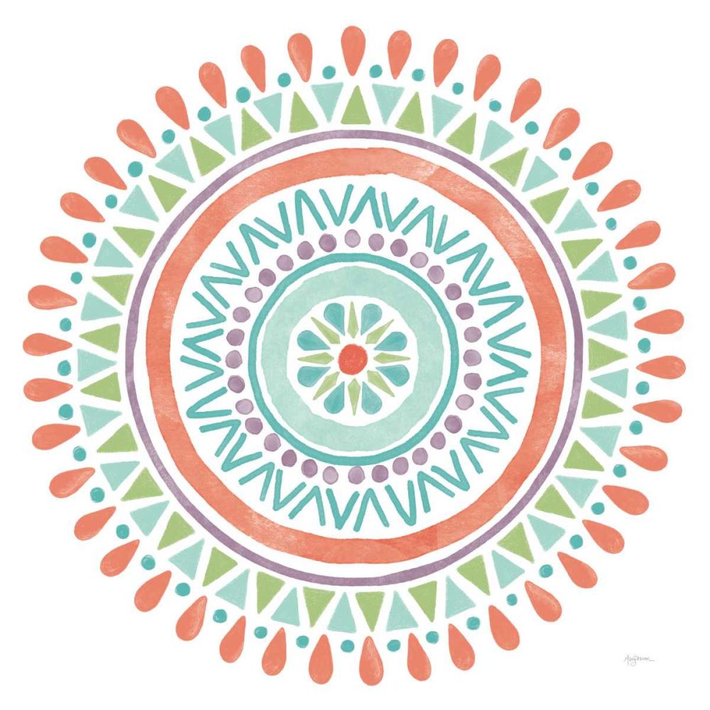 Lovely Llamas Mandala I on White art print by Mary Urban for $57.95 CAD
