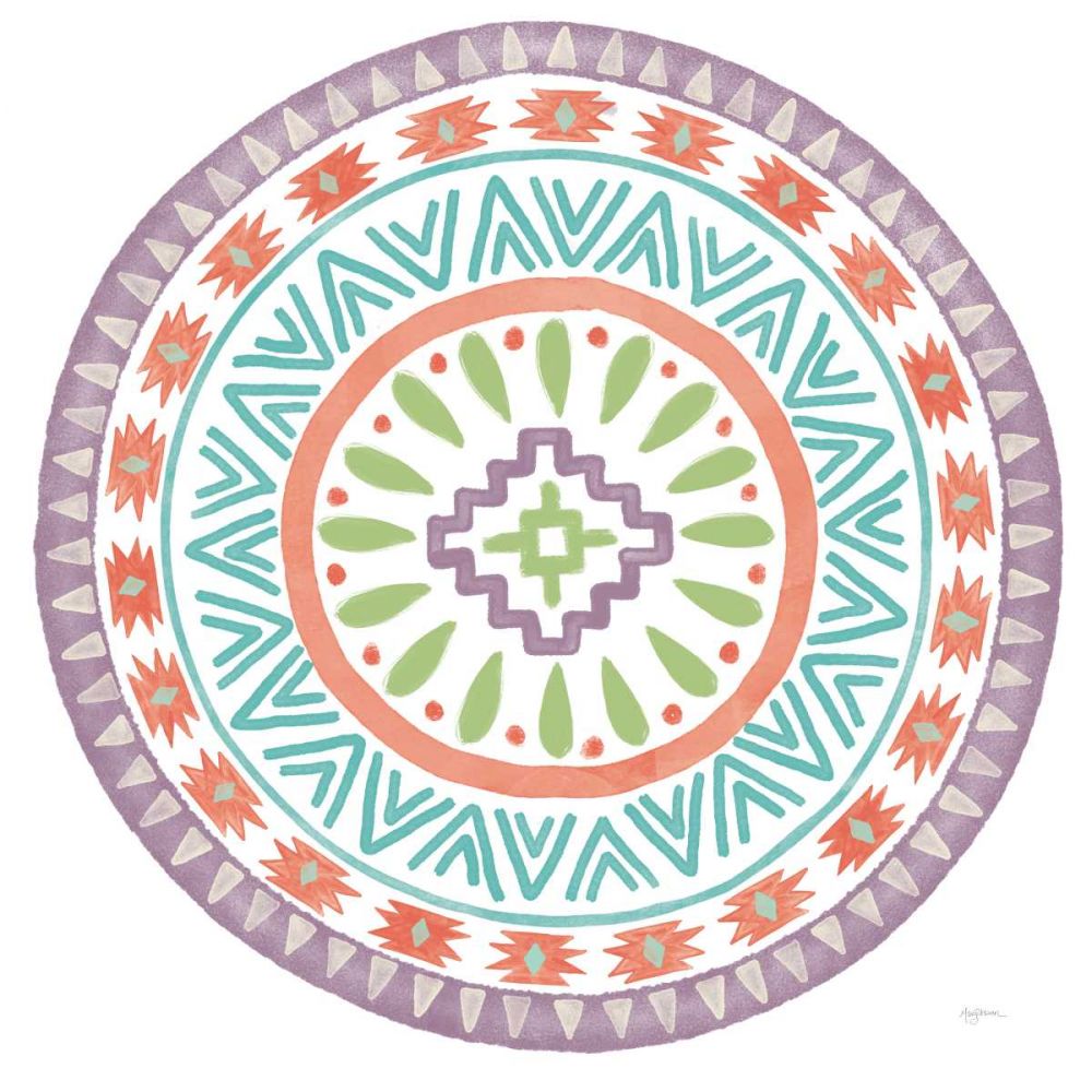 Lovely Llamas Mandala II on White art print by Mary Urban for $57.95 CAD