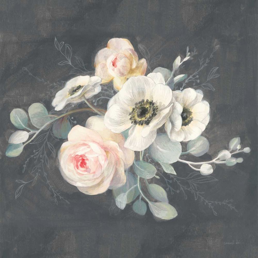 Roses and Anemones Square art print by Danhui Nai for $57.95 CAD