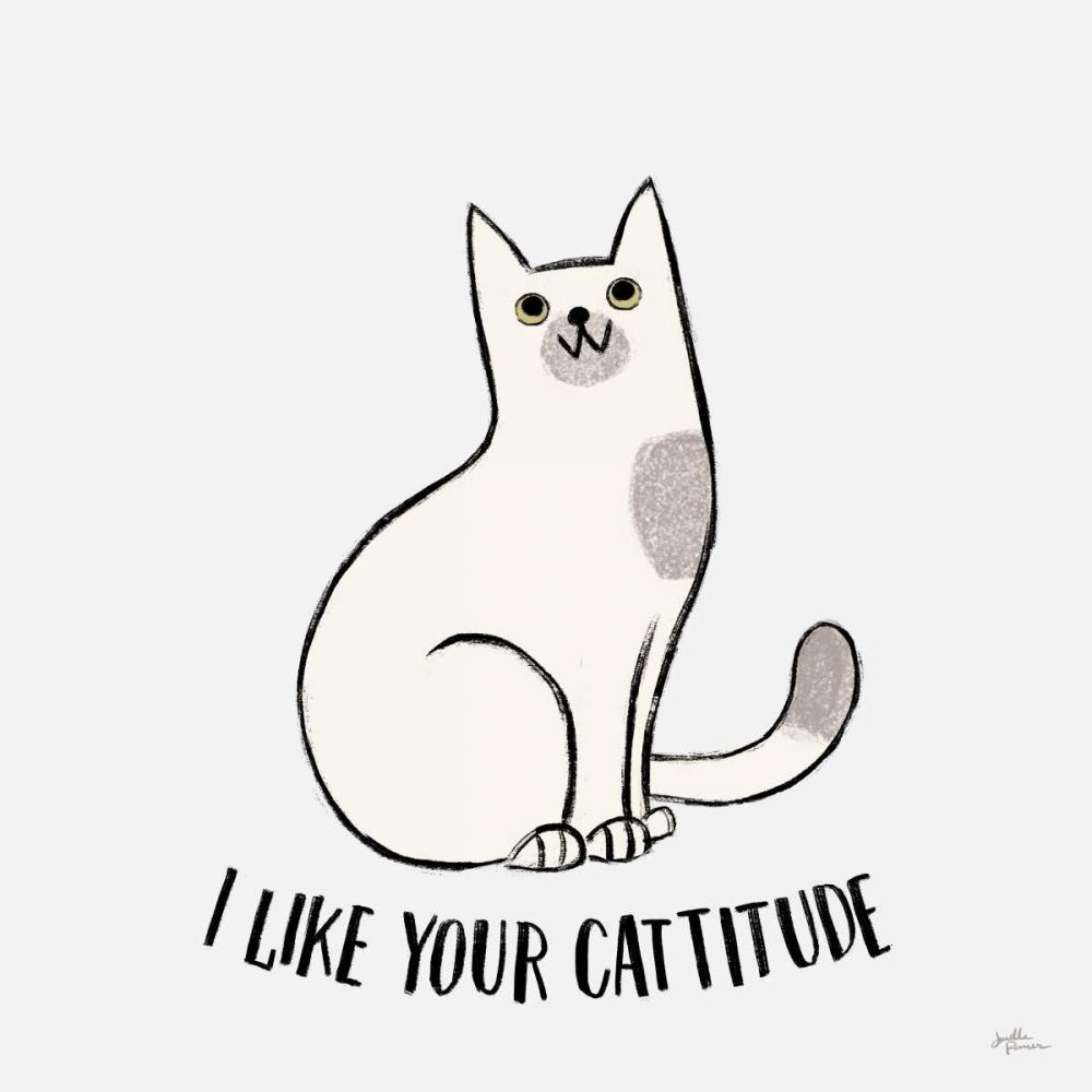 Purrfect Garden V No Flowers Gray art print by Janelle Penner for $57.95 CAD