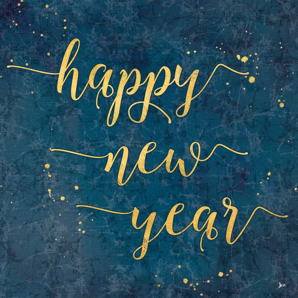 Coastal Lace Happy New Year art print by Jess Aiken for $57.95 CAD