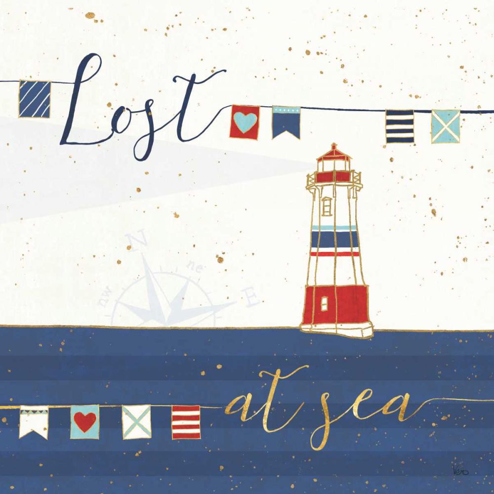 Underlined Nautical I art print by Veronique Charron for $57.95 CAD