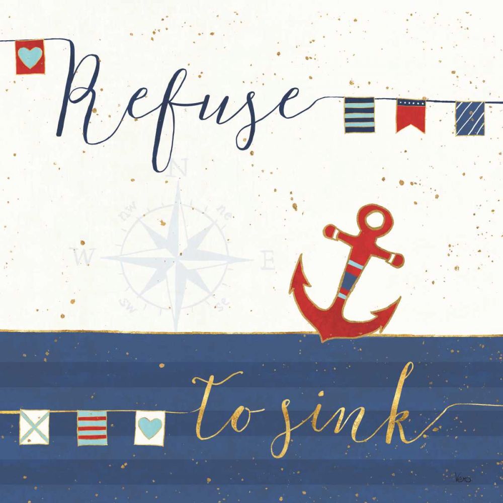Underlined Nautical IV art print by Veronique Charron for $57.95 CAD