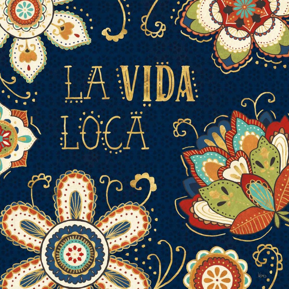 La Vida Loca II Blue art print by Veronique Charron for $57.95 CAD