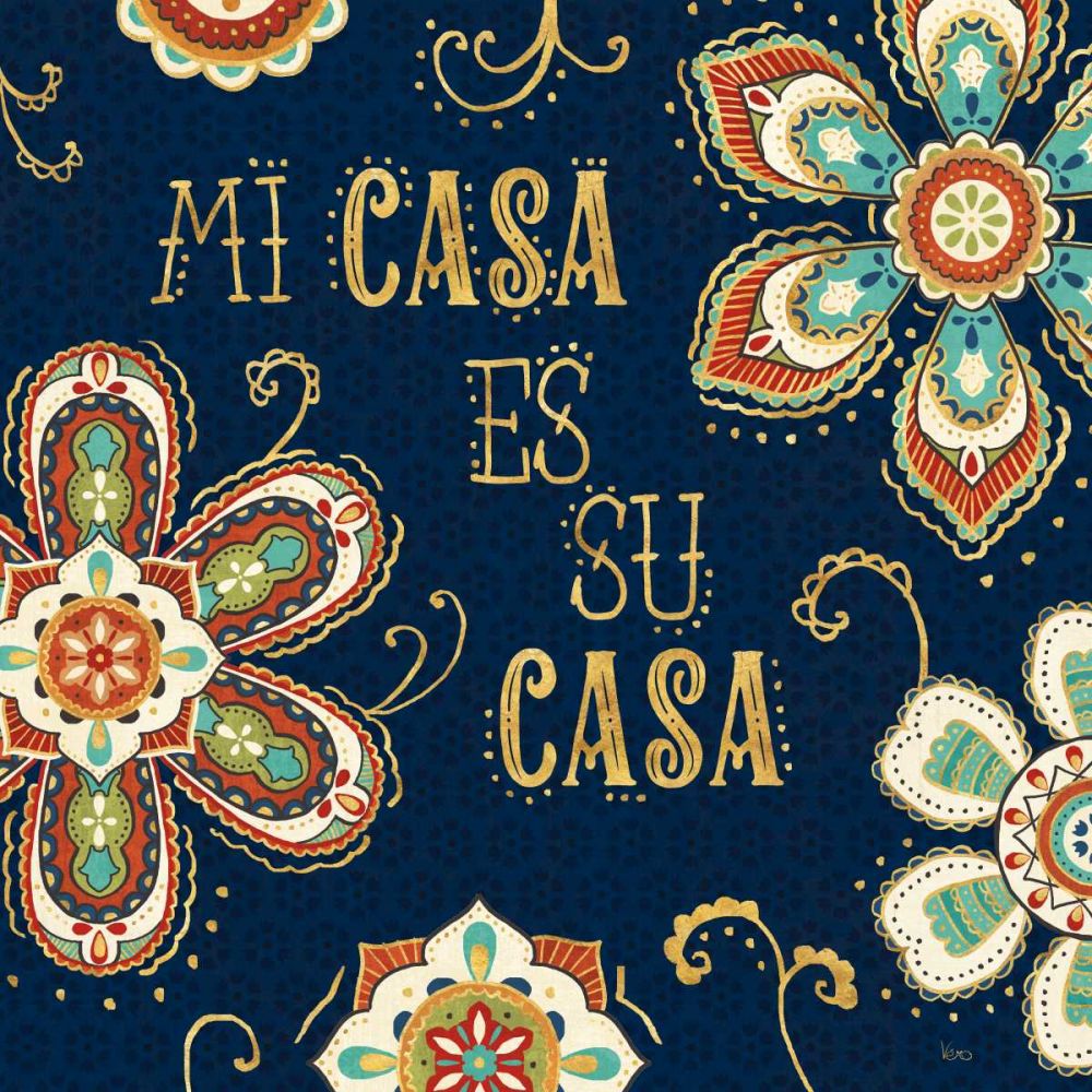La Vida Loca III Blue art print by Veronique Charron for $57.95 CAD