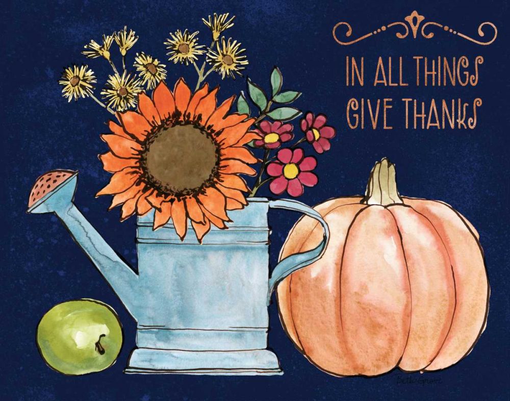 October Garden II Blue art print by Beth Grove for $57.95 CAD