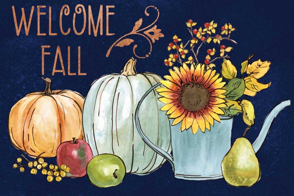 October Garden XIII Blue art print by Beth Grove for $57.95 CAD
