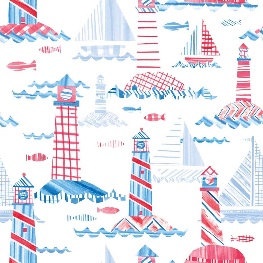 Coastal Americana Pattern VIII art print by Melissa Averinos for $57.95 CAD