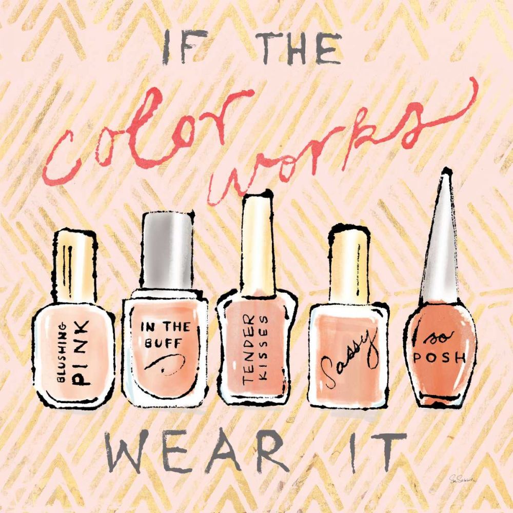 Geo Beauty and Sass I - Wear It art print by Sue Schlabach for $57.95 CAD