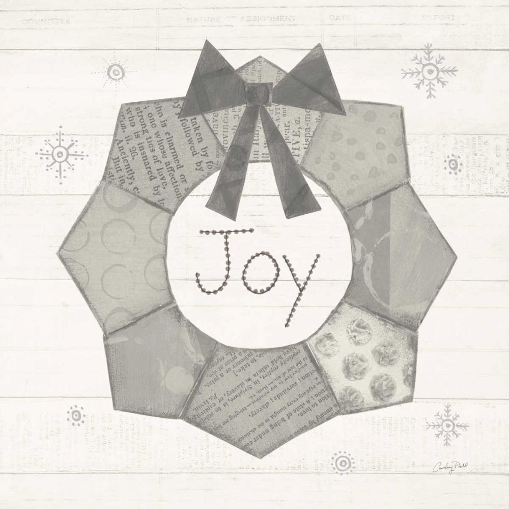 Christmas Patchwork II Neutral art print by Courtney Prahl for $57.95 CAD