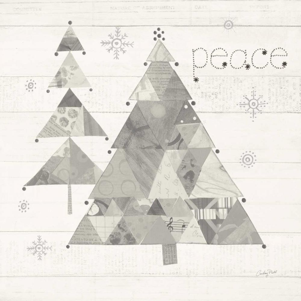 Christmas Patchwork IV Neutral art print by Courtney Prahl for $57.95 CAD