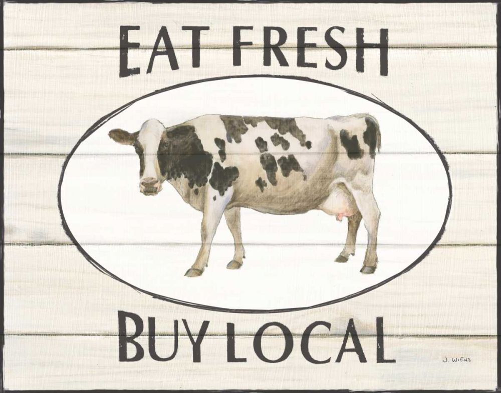 Country Cow V art print by James Wiens for $57.95 CAD