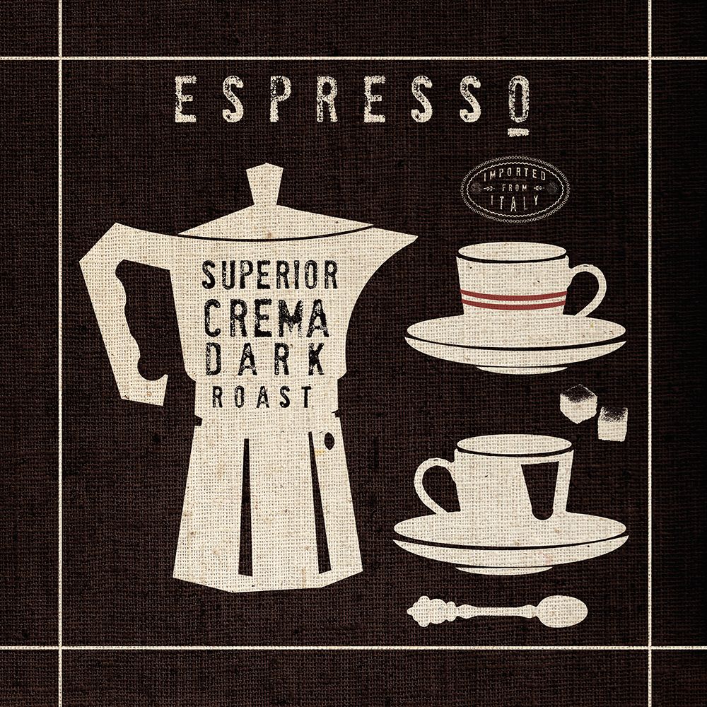Espresso on Linen Black art print by Wild Apple Portfolio for $57.95 CAD