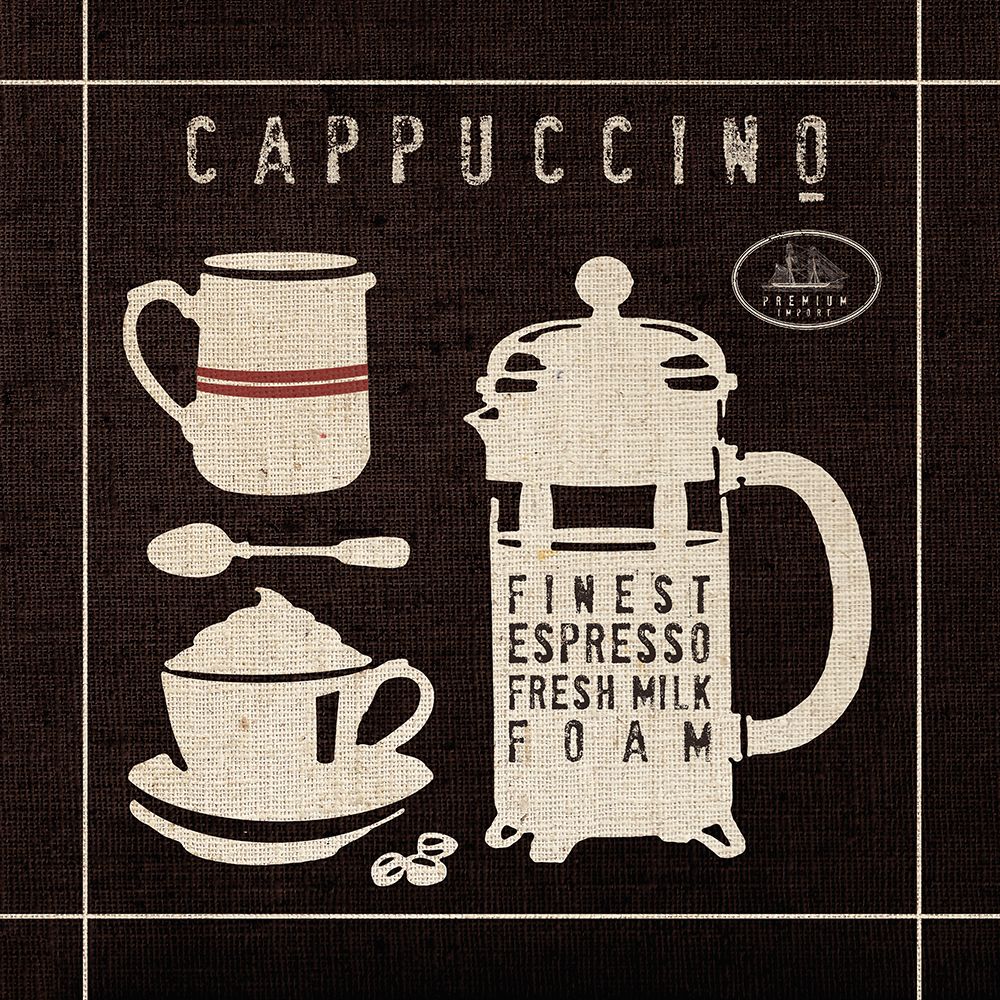 Cappucino on Linen Black art print by Wild Apple Portfolio for $57.95 CAD