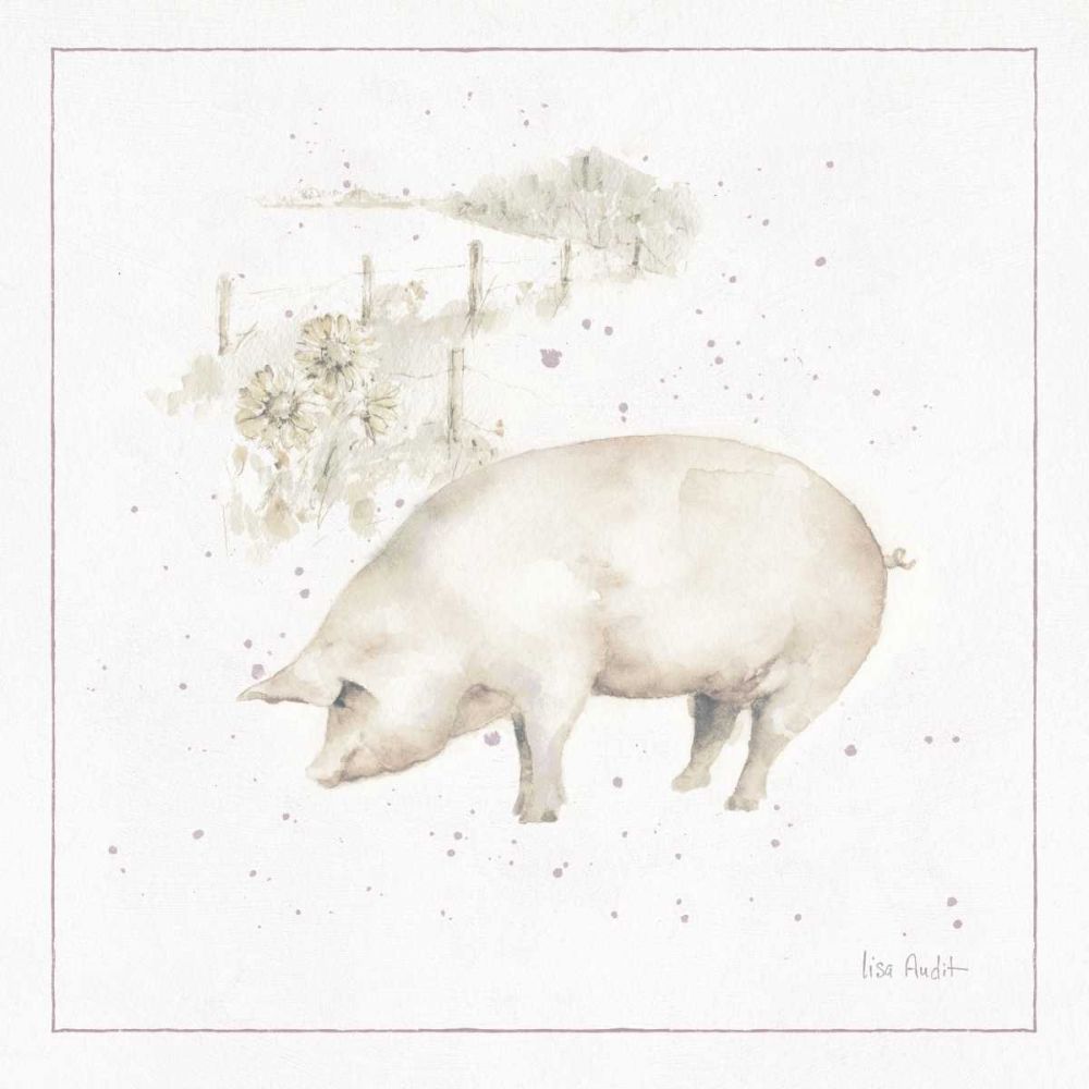 Farm Friends IX Neutral art print by Lisa Audit for $57.95 CAD