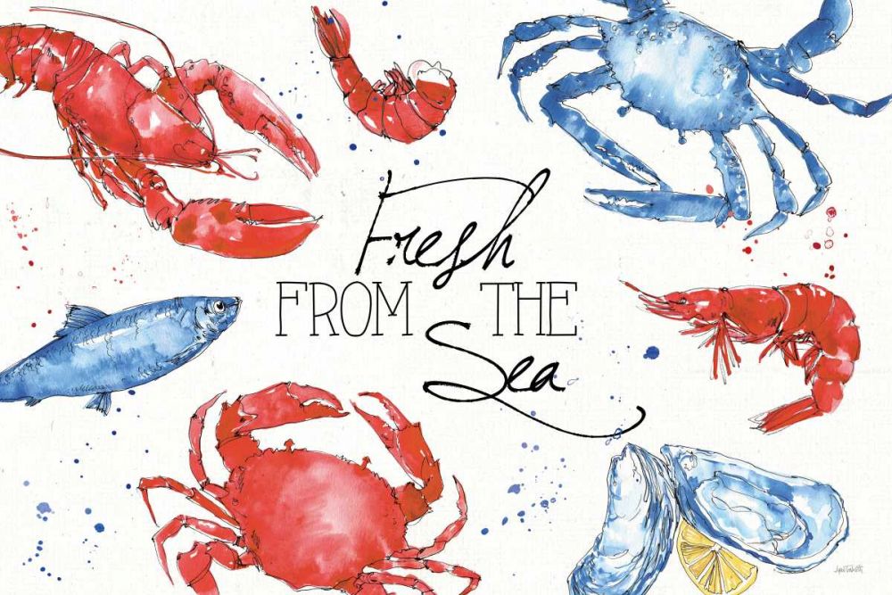 Seafood Shanty I art print by Anne Tavoletti for $57.95 CAD