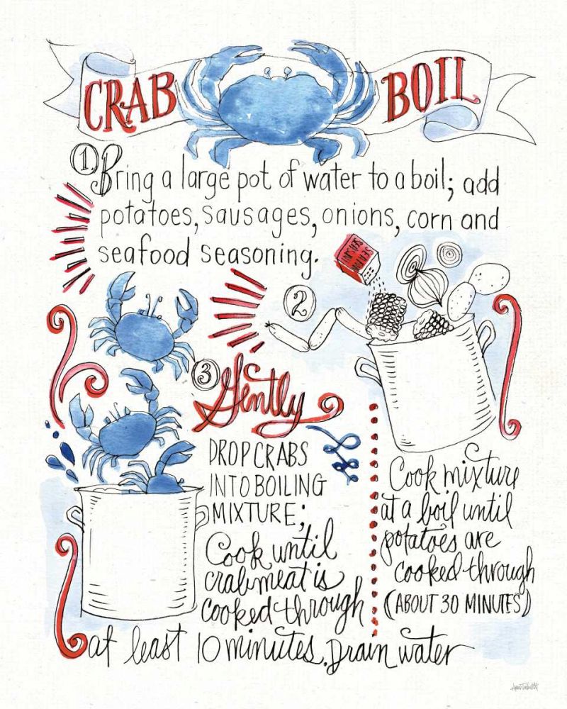 Seafood Shanty IV art print by Anne Tavoletti for $57.95 CAD