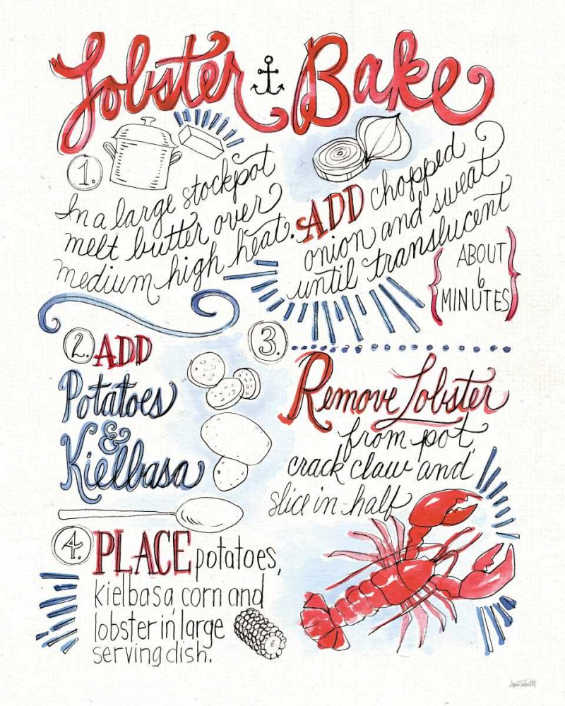 Seafood Shanty V art print by Anne Tavoletti for $57.95 CAD