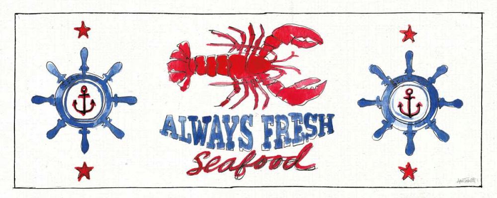 Seafood Shanty XI art print by Anne Tavoletti for $57.95 CAD