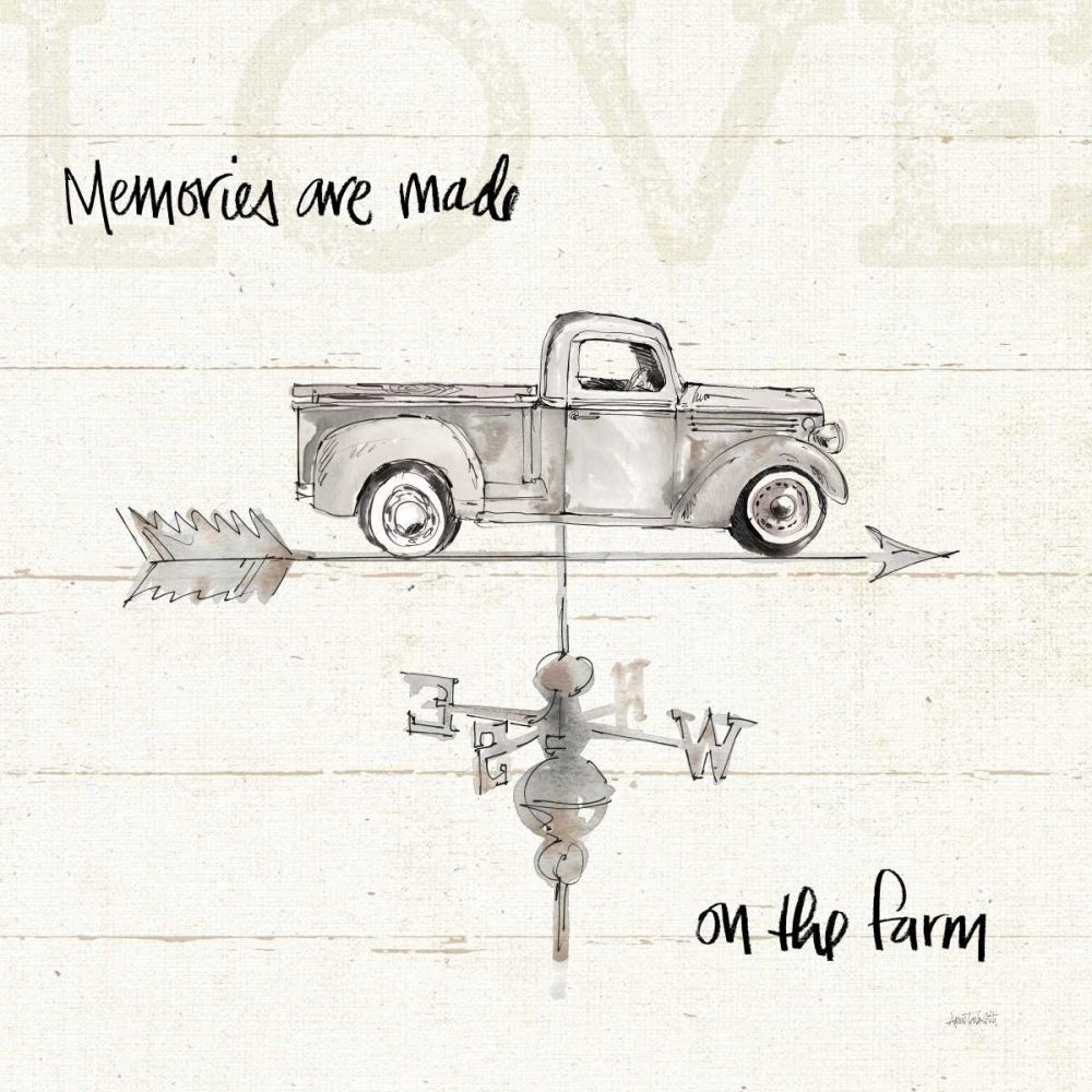 Farm Memories V Truck art print by Anne Tavoletti for $57.95 CAD