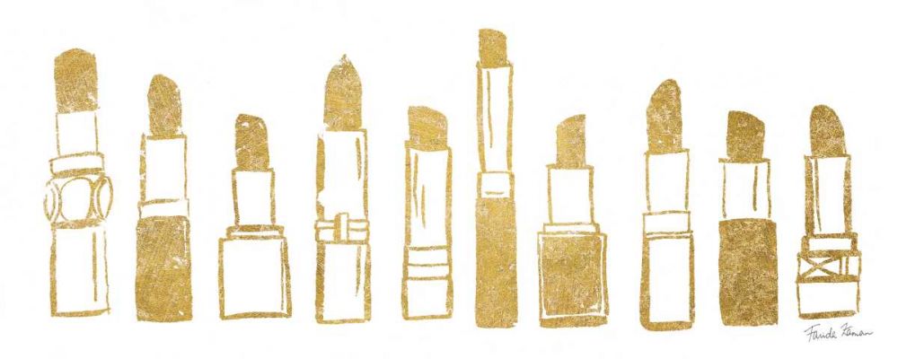 Think Pink I Gold art print by Farida Zaman for $57.95 CAD