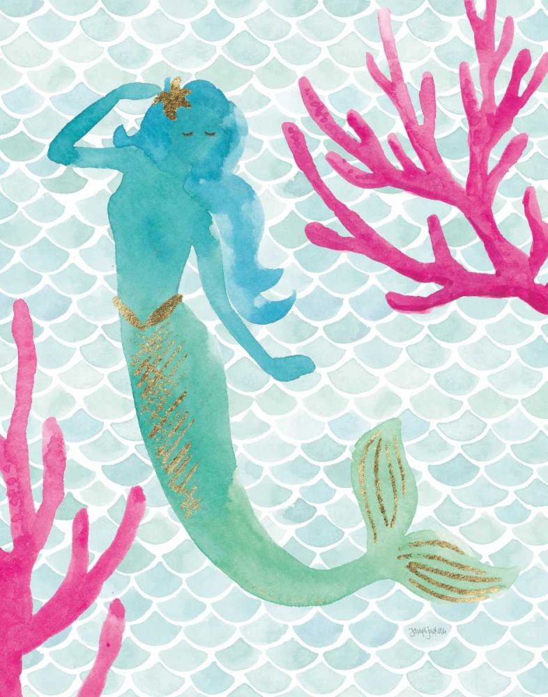 Mermaid Friends II art print by Jenaya Jackson for $57.95 CAD