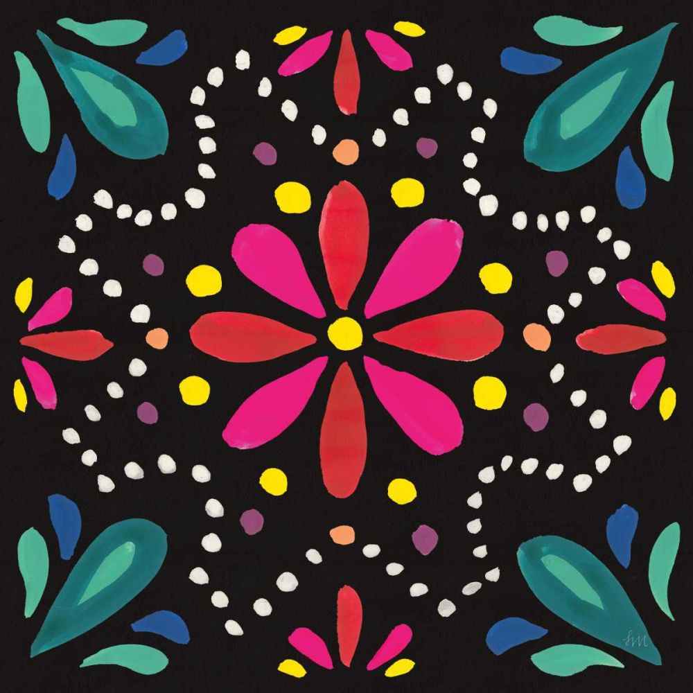 Floral Fiesta Tile II art print by Laura Marshall for $57.95 CAD