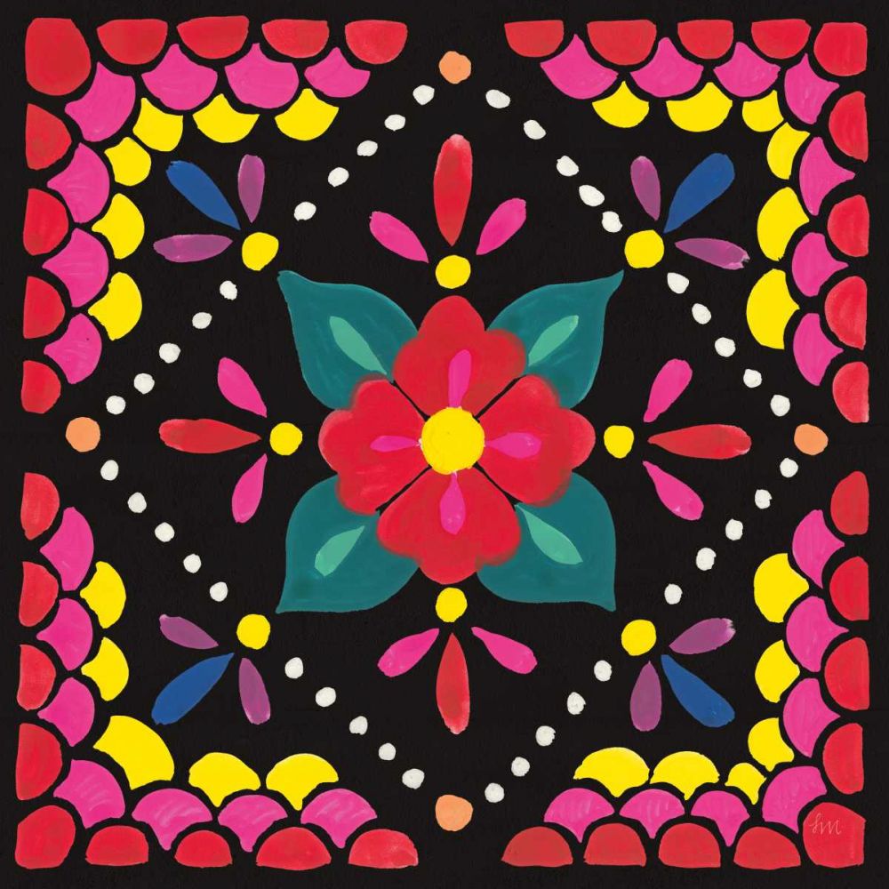 Floral Fiesta Tile IV art print by Laura Marshall for $57.95 CAD