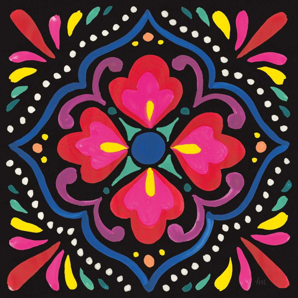 Floral Fiesta Tile V art print by Laura Marshall for $57.95 CAD