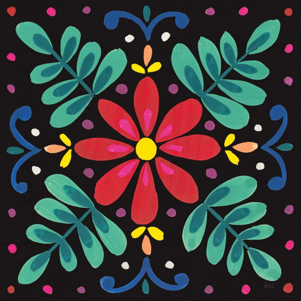 Floral Fiesta Tile VI art print by Laura Marshall for $57.95 CAD