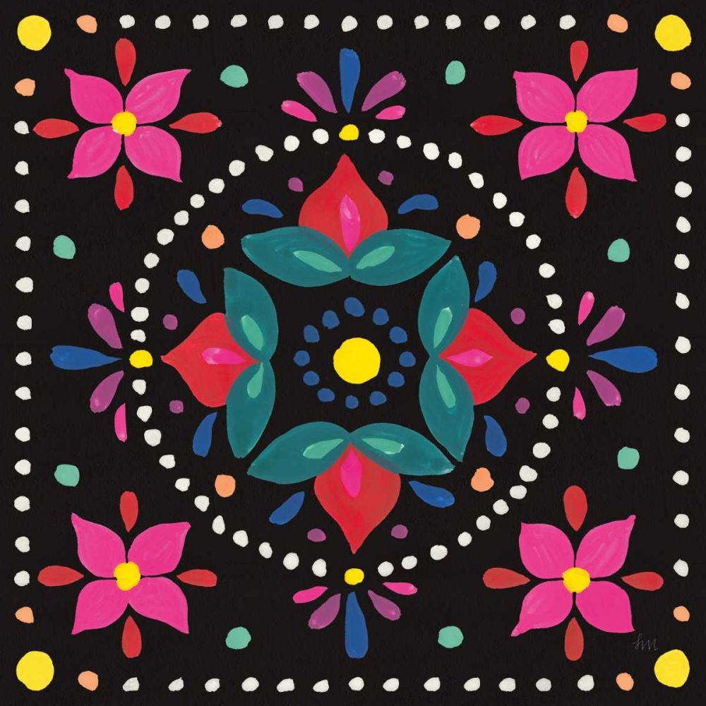 Floral Fiesta Tile VIII art print by Laura Marshall for $57.95 CAD