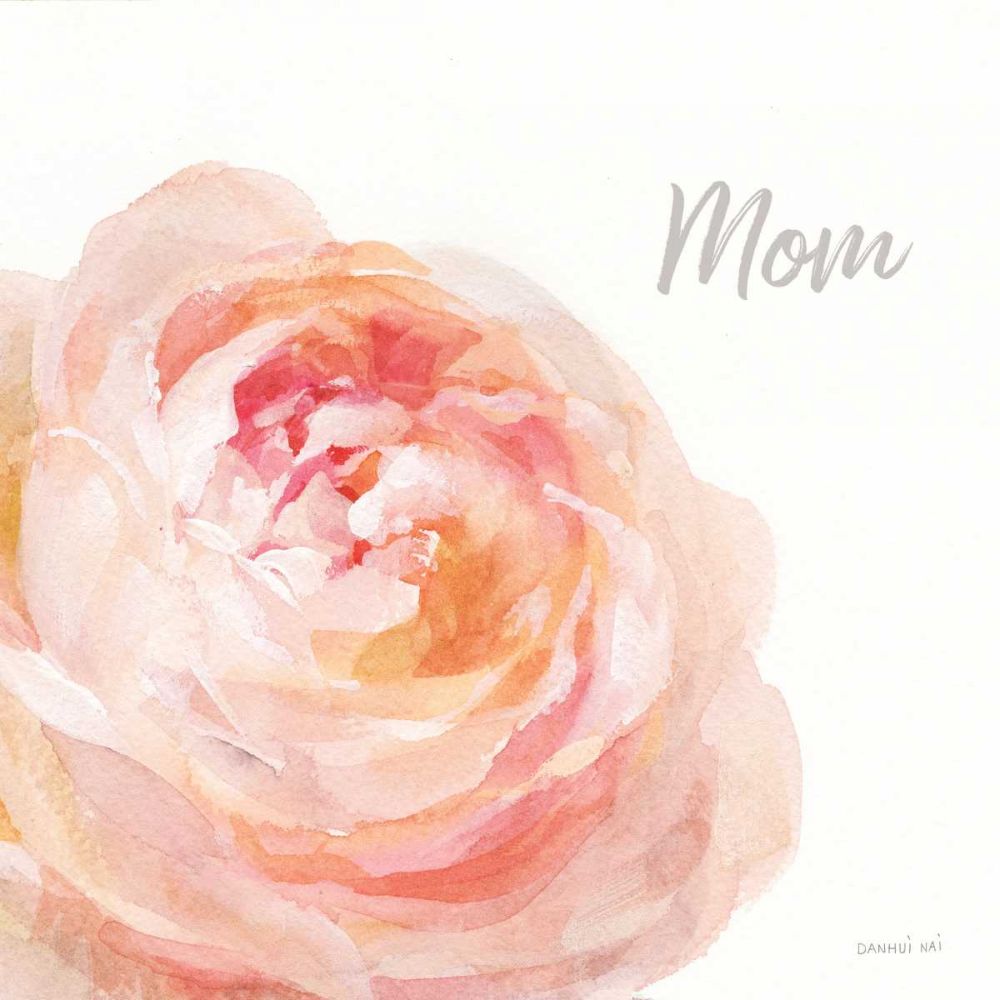 Garden Rose on White Crop II Mom art print by Danhui Nai for $57.95 CAD