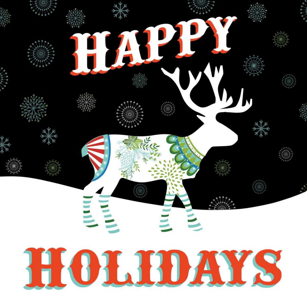 Mod Holiday on Black I art print by Wild Apple Portfolio for $57.95 CAD