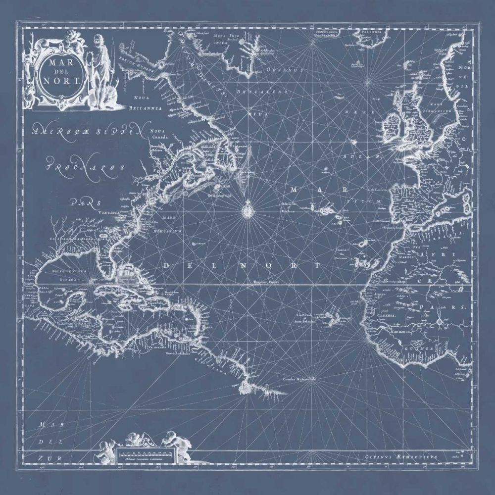 Mar del Nort Blueprint art print by Wild Apple Portfolio for $57.95 CAD