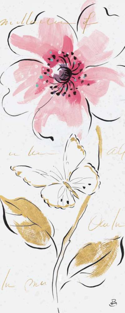 Simply Pink V art print by Daphne Brissonnet for $57.95 CAD