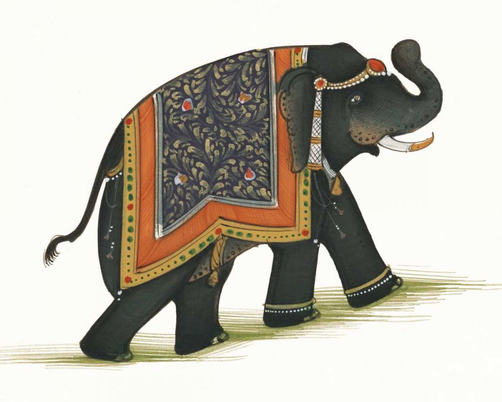 India Elephant I Light Crop art print by Wild Apple Portfolio for $57.95 CAD