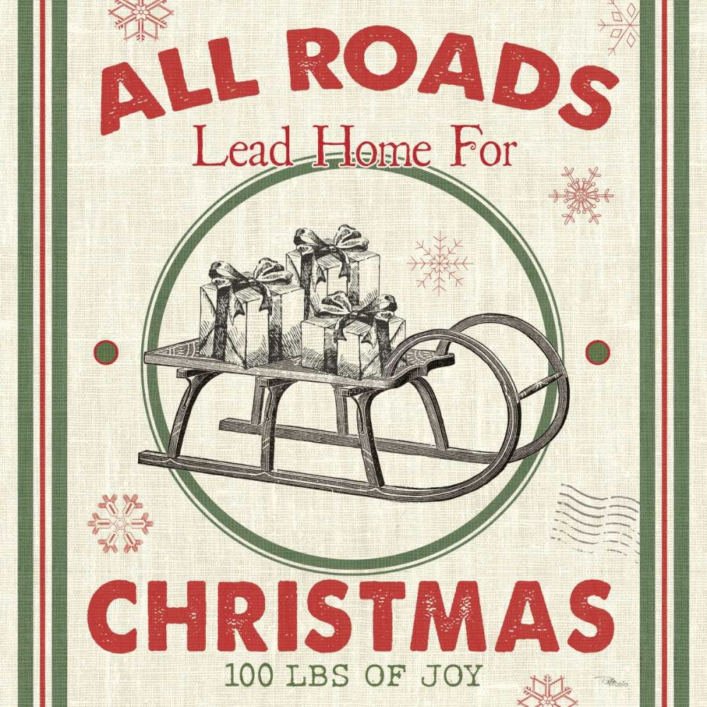 Farmhouse Holiday II art print by Pela Studio for $57.95 CAD